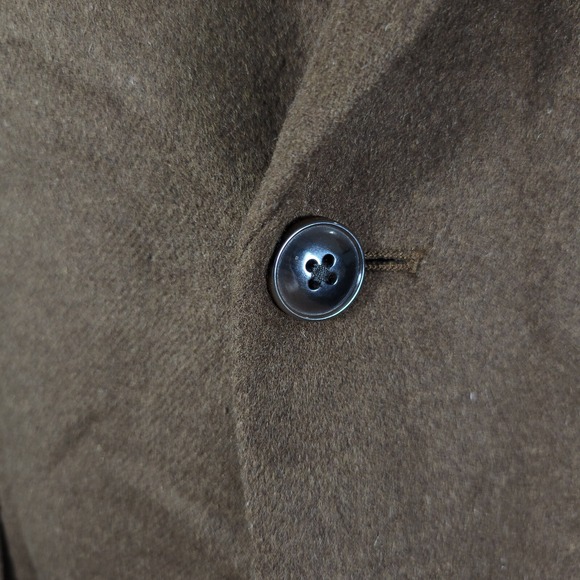 Michael Kors KIP‎ Men's Flannel Sport Coat Brown Silk Wool Cashmere Brown 42S - Picture 11 of 16